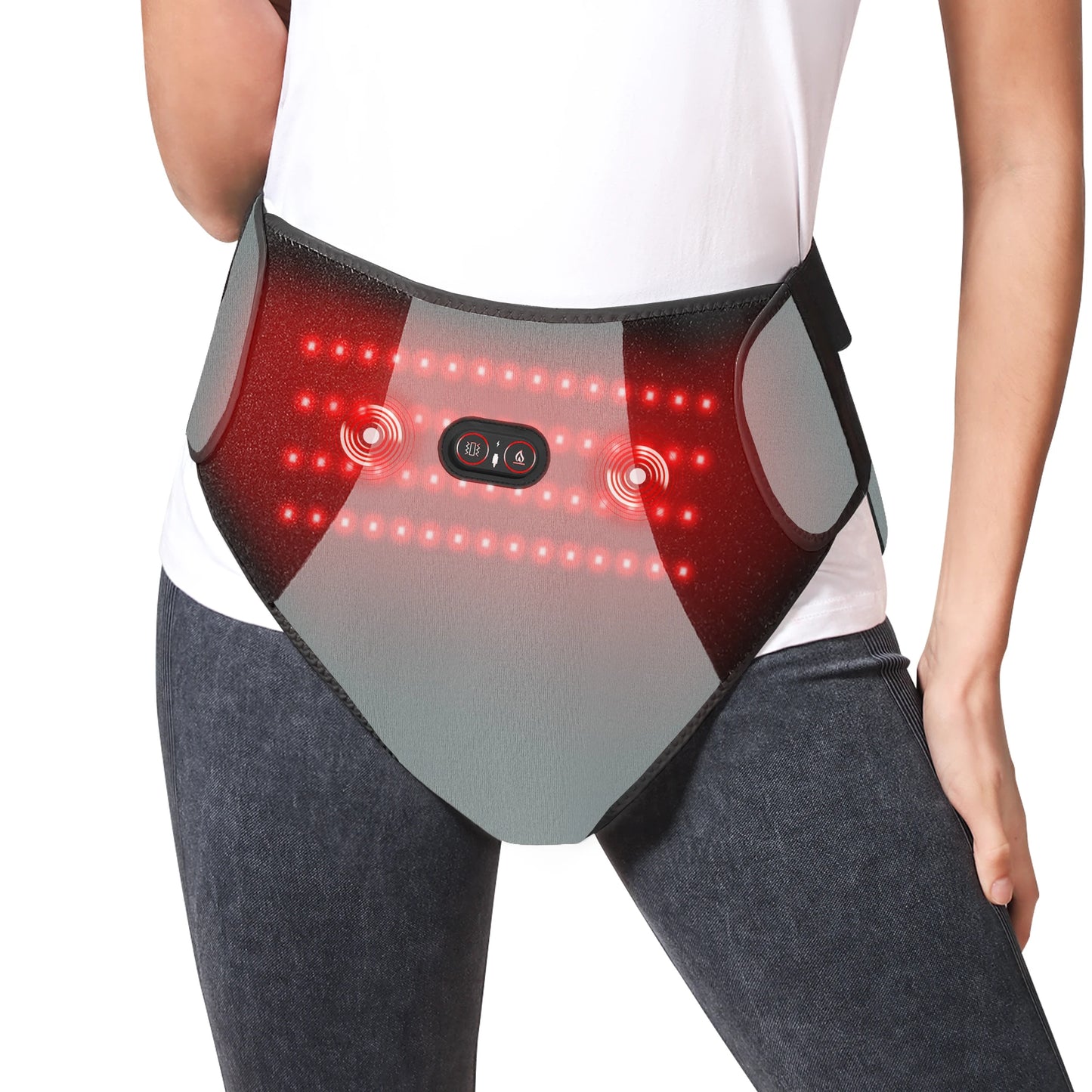 Period Heating Pad Period Cramps Massager for Women 3 Vibration Heat Settings New Upgrade Menstrual Abdomen Pain Cramps Relief